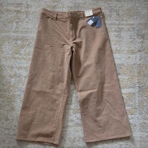 Sailor Wide-Leg Corduroy Pants in Brown